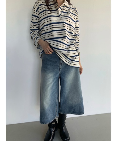 [Didot.showroom] обработка Denim брюки M голубой женский 