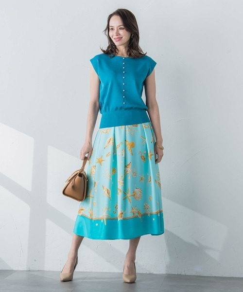 Viaggio Blu M size ホワイト Viaggio Blu 「Viaggio Blu」 ノースリーブニット M ホワイト