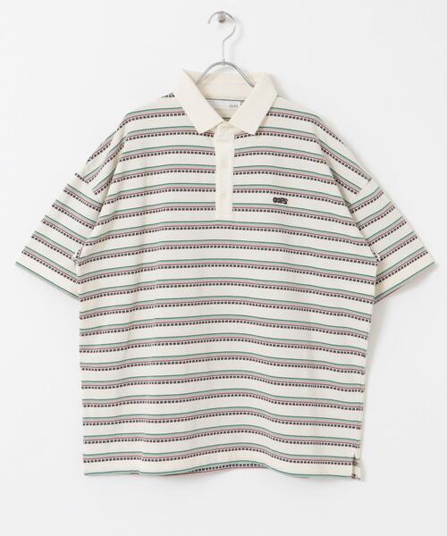 美品　SeanJohn ボーダー　ポロシャツ　XL 古着 00s Sean John ショーンジョン ポロシャツ ボーダー XL刺繍