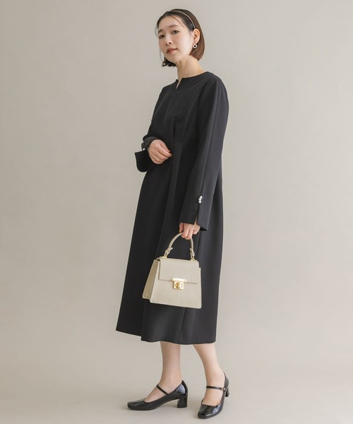 「F by ROSSO」 長袖ワンピース 38 ベージュ系その他 レディース_画像8