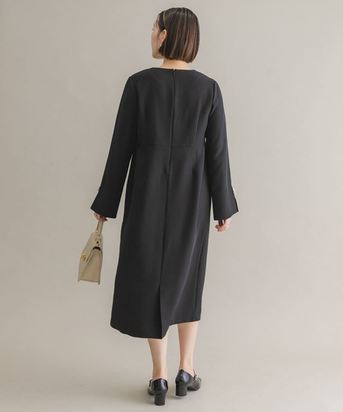 「F by ROSSO」 長袖ワンピース 38 ベージュ系その他 レディース_画像9