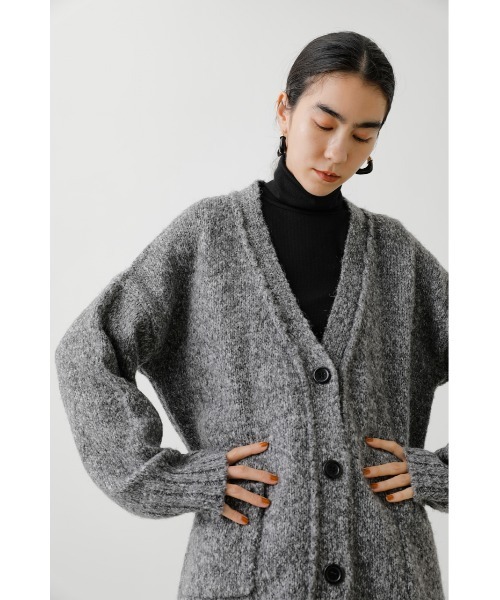 「crie conforto」 ニットカーディガン FREE マスタード レディース_画像2