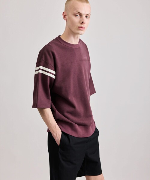 Saturdays NYC トレーナー スウェット Striped Varsity 1/2