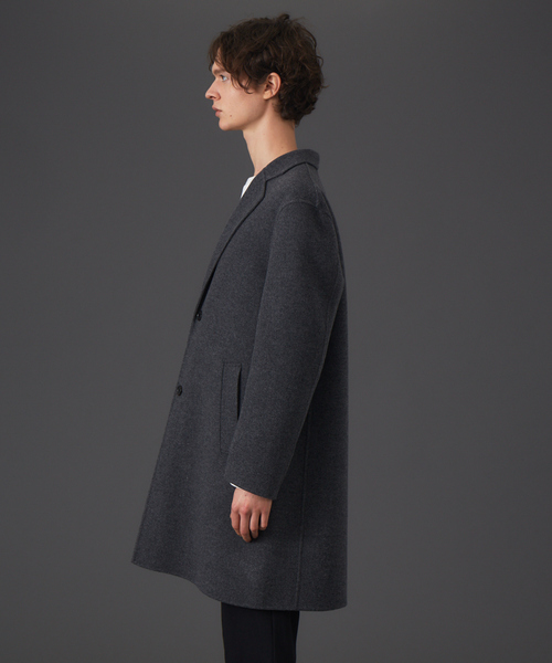 「ABAHOUSE」 チェスターコート 44 ブルー メンズ_画像7