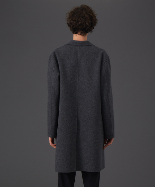 「ABAHOUSE」 チェスターコート 44 ブルー メンズ_画像8