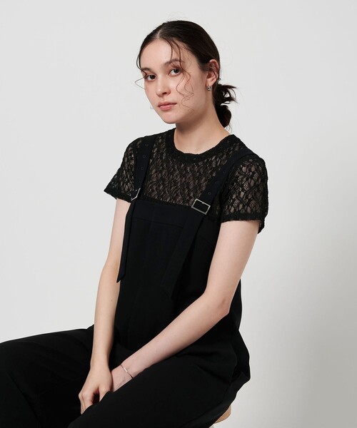 BEAUTY＆YOUTH UNITED ARROWS tシャツ フラワーレース ショート