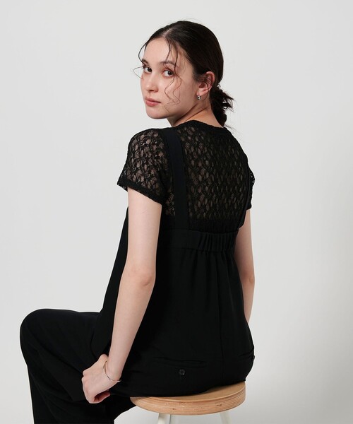BEAUTY＆YOUTH UNITED ARROWS tシャツ フラワーレース ショート