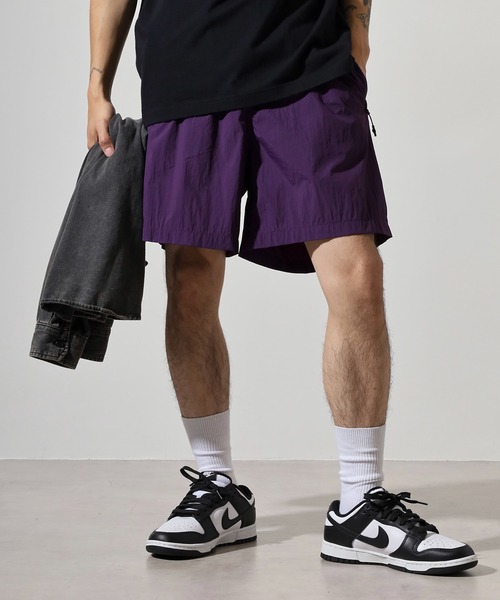 NERDY パンツ ジッパーポイントウーブンハーフパンツ メンズ