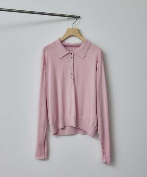 JACQUEMUS シャギーピンク ポロセーター Jaquemus ニットポロセーター38