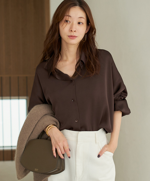 Plage Linen Dolman シャツ Plage - Plage Linen Dolman シャツ サックスブルー 新品 タグ