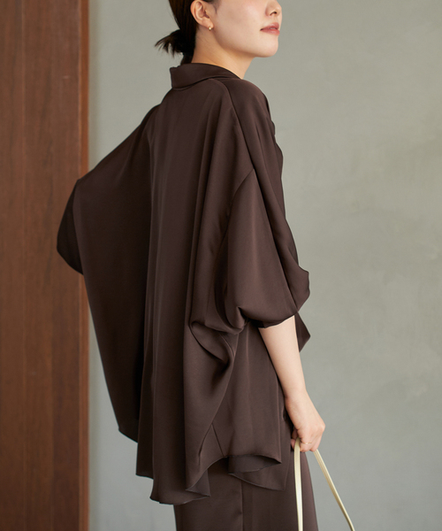 Plage Linen Dolman シャツ plage ブラウス シャツ dull satin dolman レディース