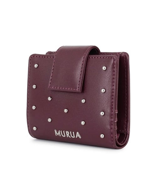 ムルーア（MURUA）/二つ折り財布 MR−W1373 スタッズ MURUA（ムルーア） 財布 二つ折り財布 MR-W1373 スタッズ レディース