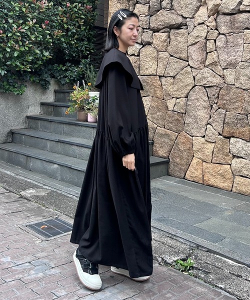 Candy Stripper ブラックロングドレス Candy Stripper（キャンディーストリッパー） ワンピース CELEBRATE