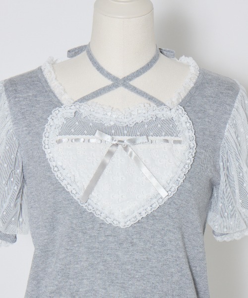 トップス Mellfy memory My love heart puff tops My love heart puff tops – mellfy memory