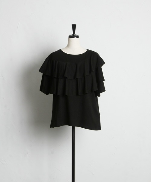 「&. NOSTALGIA」 半袖カットソー M ブラック レディース_画像2