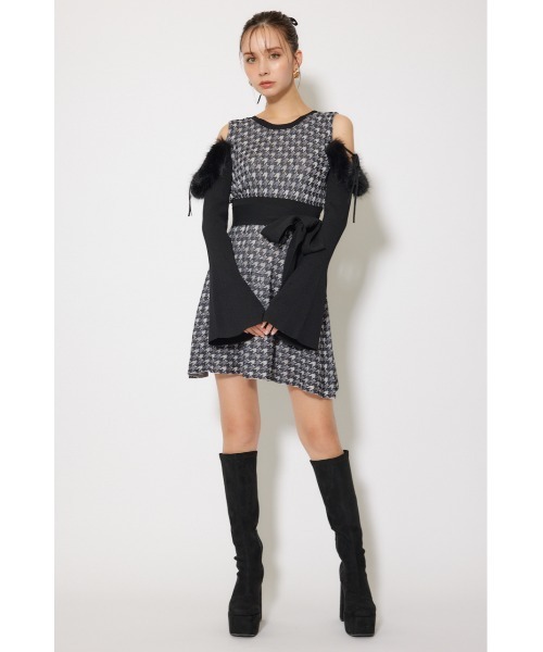 rienda（リエンダ） ワンピース many wayフェイクファージャガードミニ