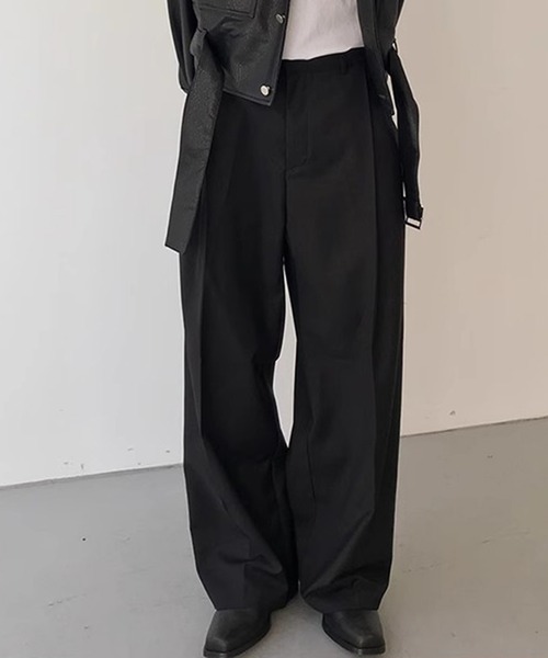 TOBEE スラックス 「TOBEE」深タック ツータック ワイド スラックス