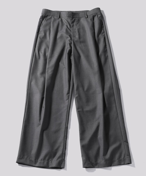 TOBEE スラックス 「TOBEE」深タック ツータック ワイド スラックス