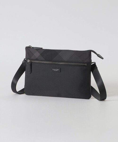 BLACK LABEL CRESTBRIDGE ショルダーバック エンボスチェックスクウェアショルダーバッグ（バッグ）｜BLACK