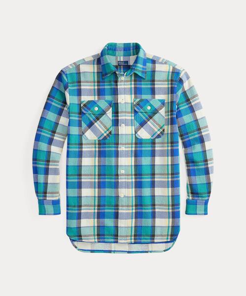 ブラウス シャツ リラックス フィット チェック コットン ツイル シャツ レディース POLO RALPH LAUREN ブラウス シャツ リラックス フィット