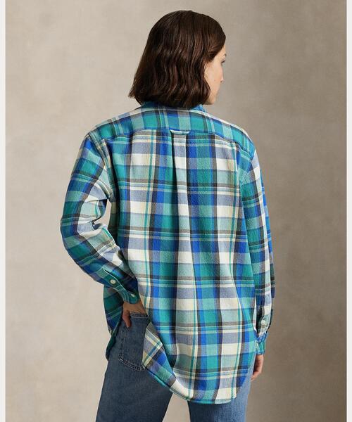ブラウス シャツ リラックス フィット チェック コットン ツイル シャツ レディース POLO RALPH LAUREN ブラウス シャツ リラックス フィット