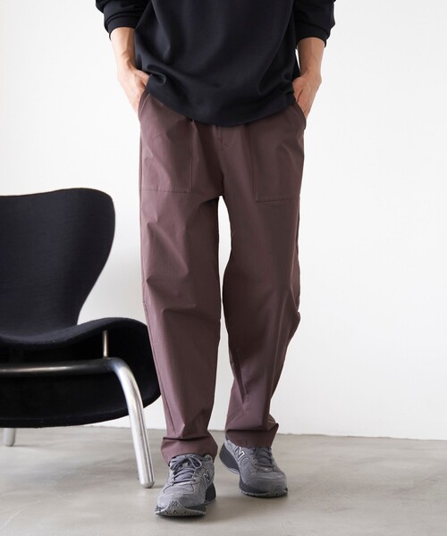 パンツ ^_^ coen パンツ ハイカーテックイージーパンツ「防シワ/ストレッチ