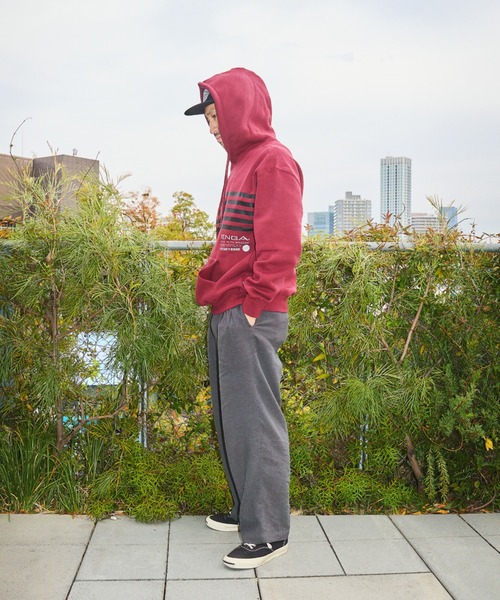 TENGA（テンガ） パーカー Tenga x Y.E.S Stripe Hoodie Red メンズ