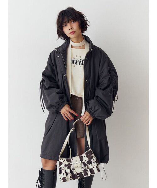 jouetie（ジュエティ） モッズコート コート ギャザーリボンモッズ