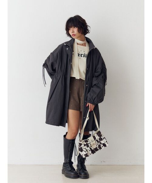 jouetie（ジュエティ） モッズコート コート ギャザーリボンモッズ