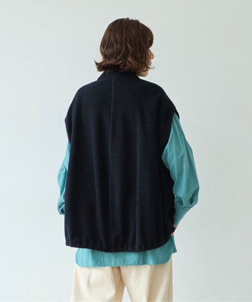 MEI】yuni ユニ ウールコットンベスト ベスト ノーカラー MEI様専用