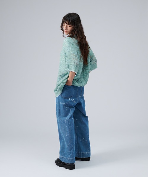 「ONCILY」 半袖ポロシャツ LARGE レッド メンズ_画像4