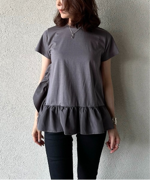DOUBLE STANDARD CLOTHING フリルデザインカットソー DOUBLE STANDARD CLOTHING tシャツ フリルデザインカットソー