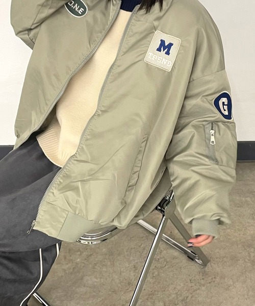 CRB ma1 ma-1 ワッペン付MA-1 レディース : ZOZOTOWN Yahoo!店 - 通販