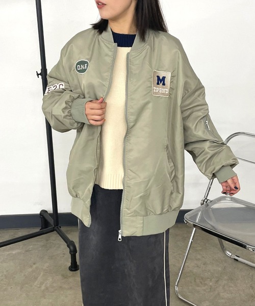 CRB ma1 ma-1 ワッペン付MA-1 レディース : ZOZOTOWN Yahoo!店 - 通販