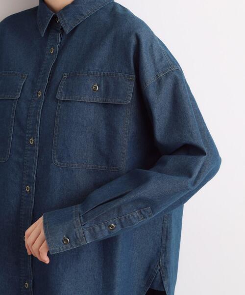 デニムシャツ オーバーサイズ Lee（リー）の「SUPERSIZED オーバーサイズ ビッグシルエット デニム