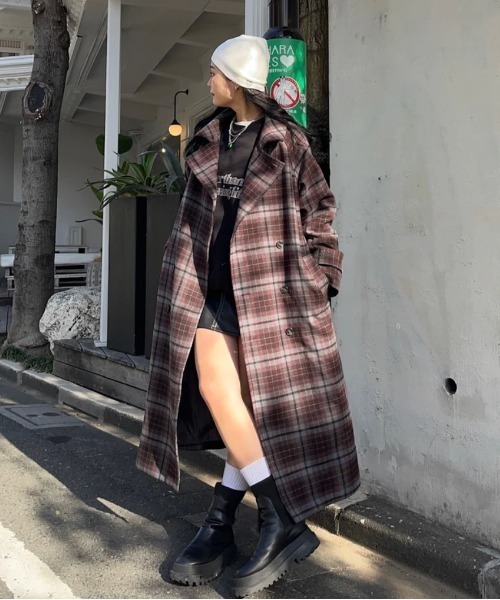 HTH ダッフルコート コート double long coat レディース : ZOZOTOWN