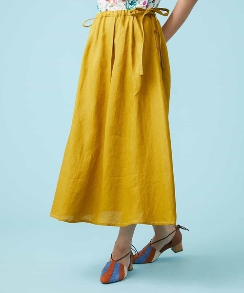 「Jocomomola」 フレアスカート 40 ブルー レディース_画像2