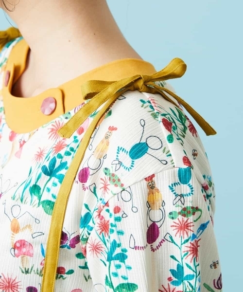 「Jocomomola」 フレアスカート 40 ブルー レディース_画像6