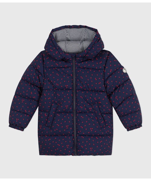 プチバトー　フード付きダウン PETIT BATEAU（プチバトー） ダウン アウター 中綿入りフード