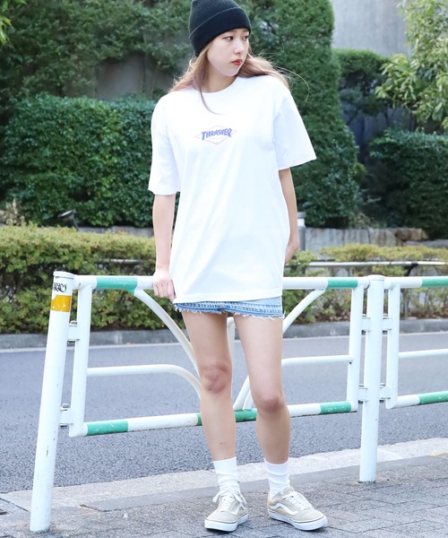 「THRASHER」 半袖Tシャツ L ホワイト メンズ_画像7