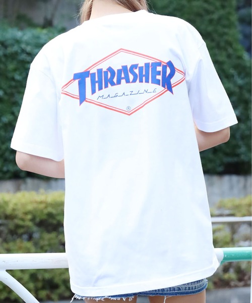 「THRASHER」 半袖Tシャツ L ホワイト メンズ_画像9