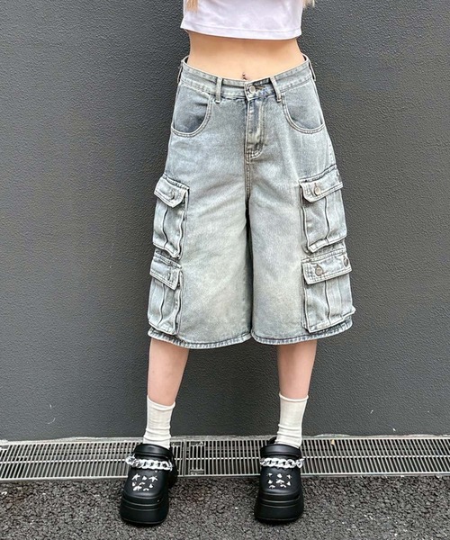 Lilamusant ハーフパンツ ワイドパンツ カーゴパンツ /Lilamusant