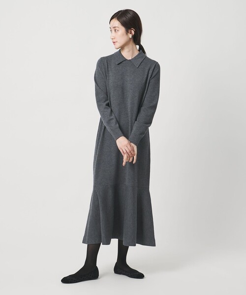 UNITED ARROWS（ユナイテッドアローズ） ワンピース ニット ペプラム