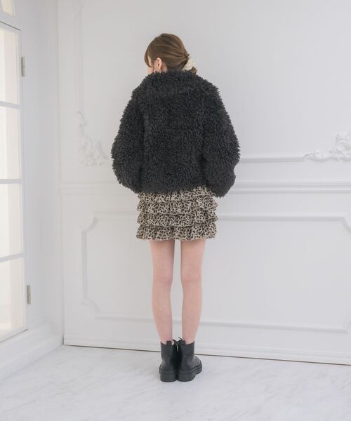 Emsexcite（エムズエキサイト） コート アウター 2way襟付FファーJK