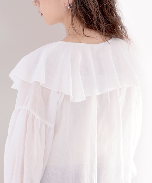 [classicalelf] длинный рукав блуза MEDIUM терракота женский 