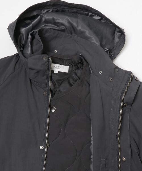 URBAN RESEARCH ROSSO MEN ダウンジャケット ダウン 3WAYフーデッド