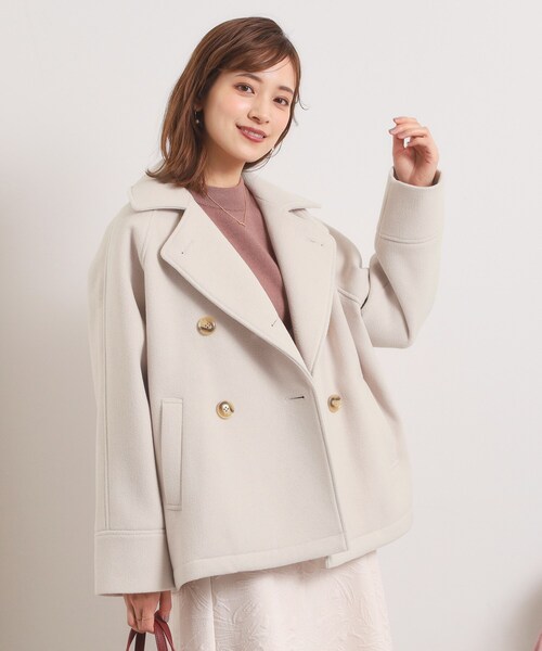 ITS'DEMO（イッツデモ） ピーコート pコート カットメルトンミドル丈