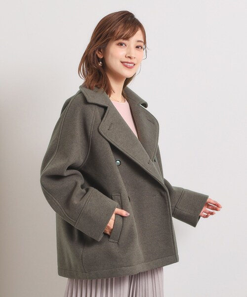 ITS'DEMO（イッツデモ） ピーコート pコート カットメルトンミドル丈