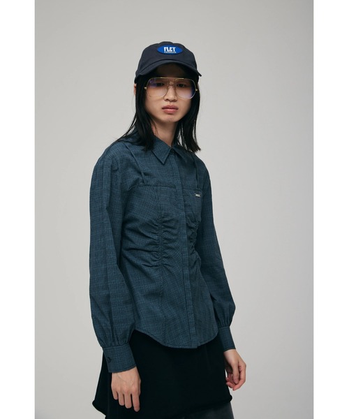 FELICITY（フェリシティ） ブラウス シャツ Sheer Check Blouse