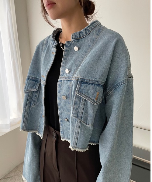 「Didot.showroom」 デニムジャケット FREE ブルー レディース_画像6